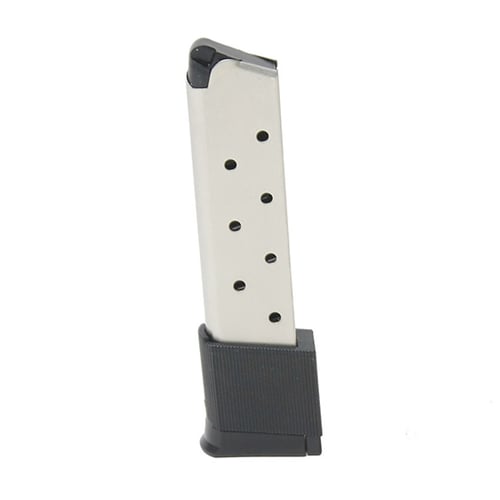 ProMag COL04N OEM  Nickel Extended 10rd 45 ACP for 1911 Government Includes Grip Extension Sleeve